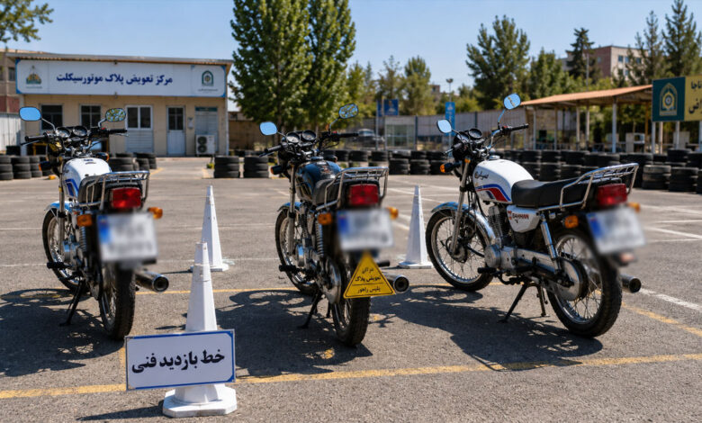 راهنمای کامل پلاک موتورسیکلت در ایران رنگ‌ها، معنی اعداد و راهنمای کامل تعویض پلاک و جریمه ها